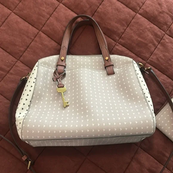 Fossil - Rachel Satchel and Matching Wallet - Picture 3 of 8